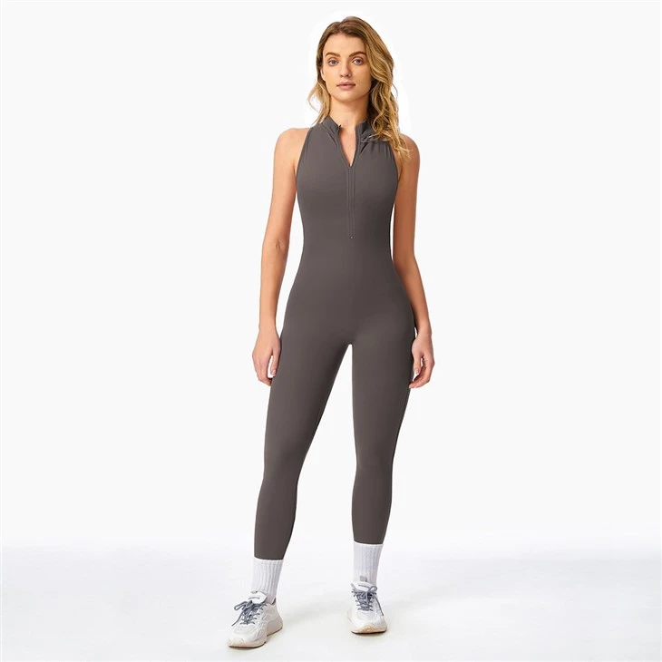Zipper Nude High Intensity Bodysuit